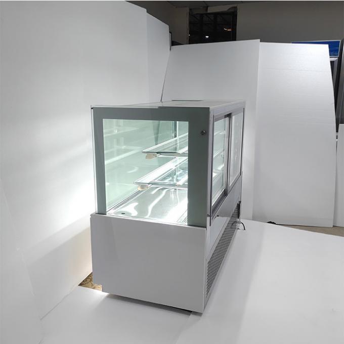 congélateur de réfrigérateur commercial de gâteau en verre de la double couche 650W 2