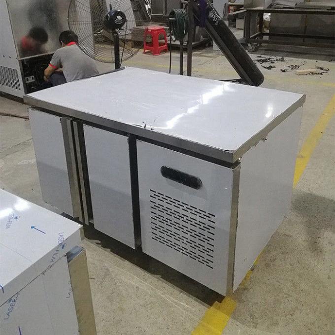 2 congélateur de réfrigérateur commercial d'acier inoxydable de la porte 1.8m 1