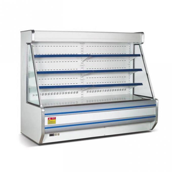 Réfrigérateur ouvert commercial d'affichage de la CE 1850W pour le légume 1