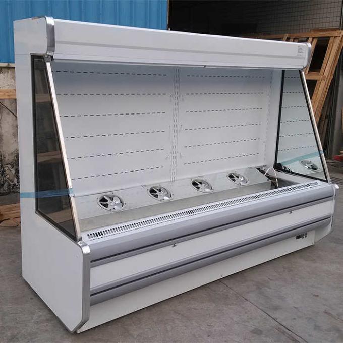Réfrigérateur ouvert commercial d'affichage de la CE 1850W pour le légume 0