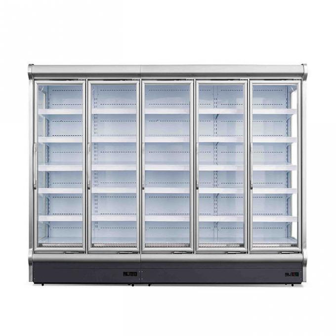 Équipements de réfrigération en verre de supermarché de la porte 380V 0