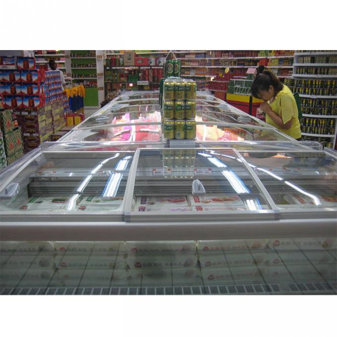 Réfrigérateur profond commercial ouvert supérieur pour les aliments surgelés d'affichage 0