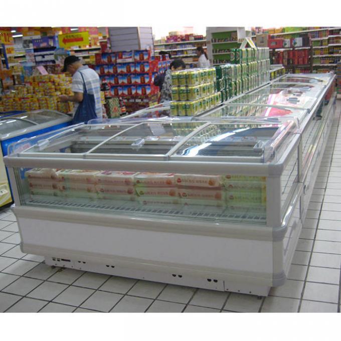 Réfrigérateur profond commercial ouvert supérieur pour les aliments surgelés d'affichage 2