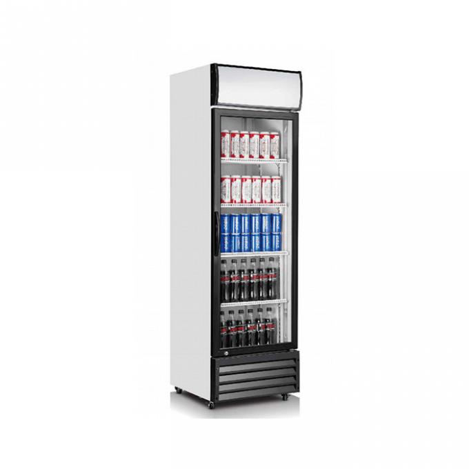 Réfrigérateur en verre simple droit de la porte 360L de CB pour la boisson 1