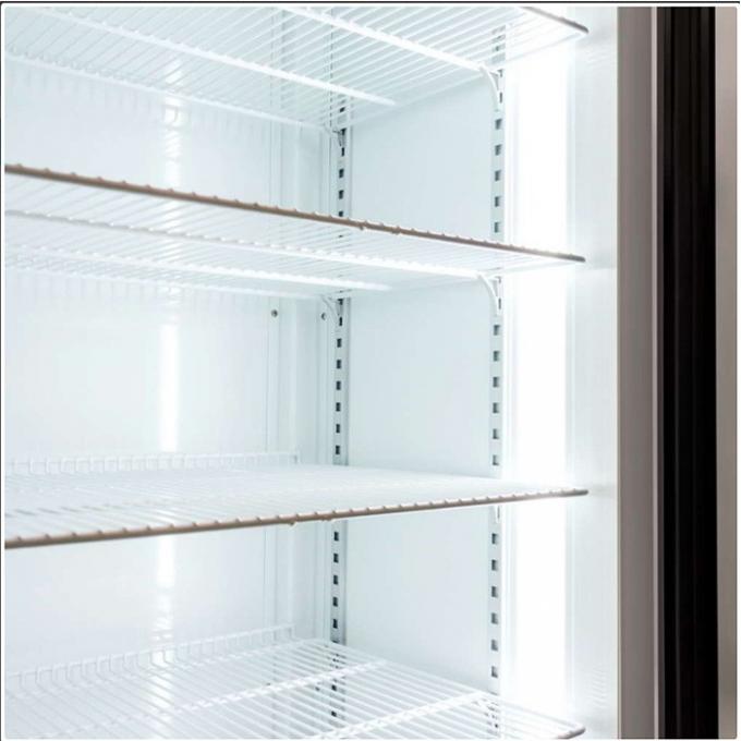 Fan refroidissant le refroidisseur en verre commercial d'affichage d'épicerie des refroidisseurs 360L de porte 2