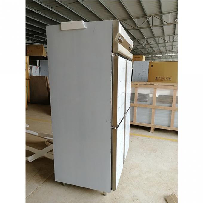 4 congélateur de réfrigérateur commercial d'acier inoxydable de la porte 300W 1