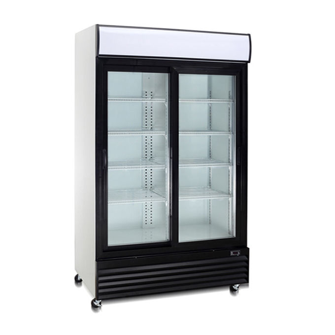 Réfrigérateur en verre de refroidissement efficace de boisson de porte de 400W 240V 0