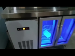 table à salades/pizza avec couvercle