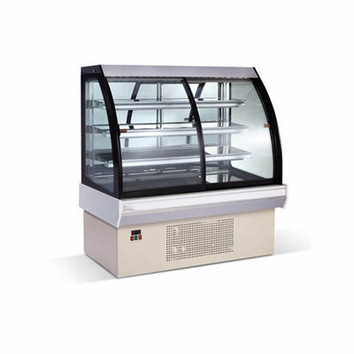 Réfrigérateur commercial d'affichage de pâtisserie de rangée des équipements 760W 4 de boulangerie de contrôle d'unité centrale de traitement