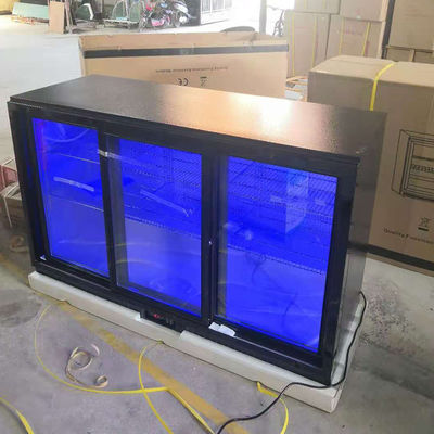 3 porte 330L sous le contre- réfrigérateur de barre avec la lumière bleue