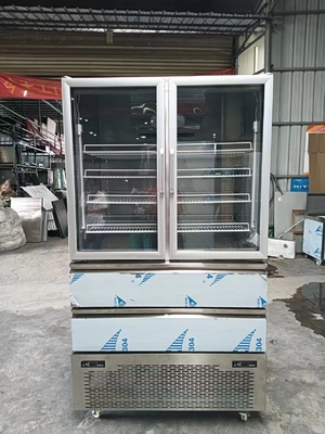 Réfrigérateur vertical 2 Porte vitrée pour congélateur 2 tiroirs pour réfrigérateur pour cuisine avec 110V/60Hz
