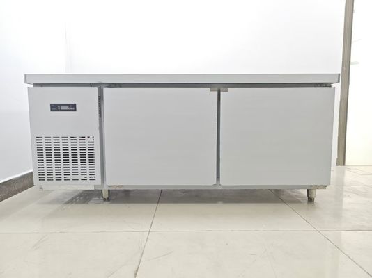 1.8M Chiller sous comptoir Banque de travail de réfrigérateur commercial pour cuisine Table en acier inoxydable