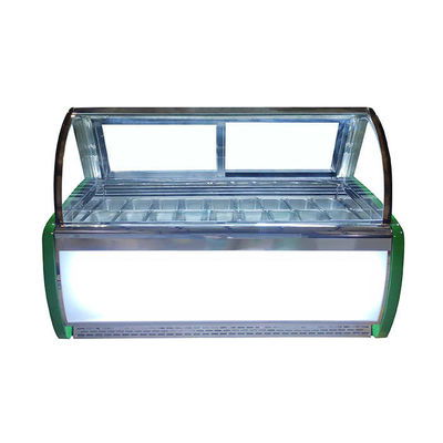 congélateur commercial d'affichage de crème glacée 220V de 1800mm