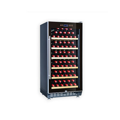 Refroidisseur commercial de allumage bleu d'affichage de vin de la zone 188L un