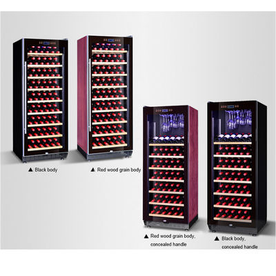 réfrigérateur bleu de cave de 110 bouteilles LED