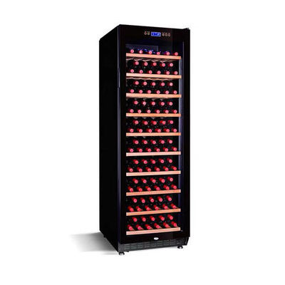 Le CE a articulé le réfrigérateur en verre d'affichage de vin de bouteilles de la porte 110