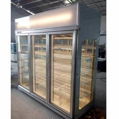 3 réfrigérateur commercial fait sur commande en verre de la porte 600W