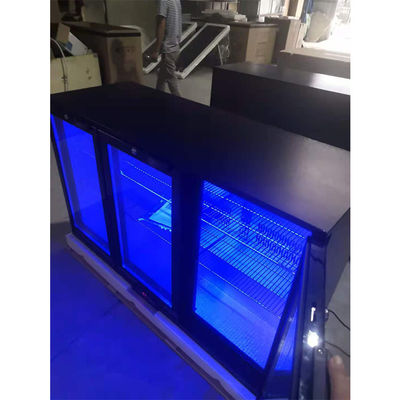 Réfrigérateur de barre de R134a 330L Undercounter avec la couleur noire de 3 portes