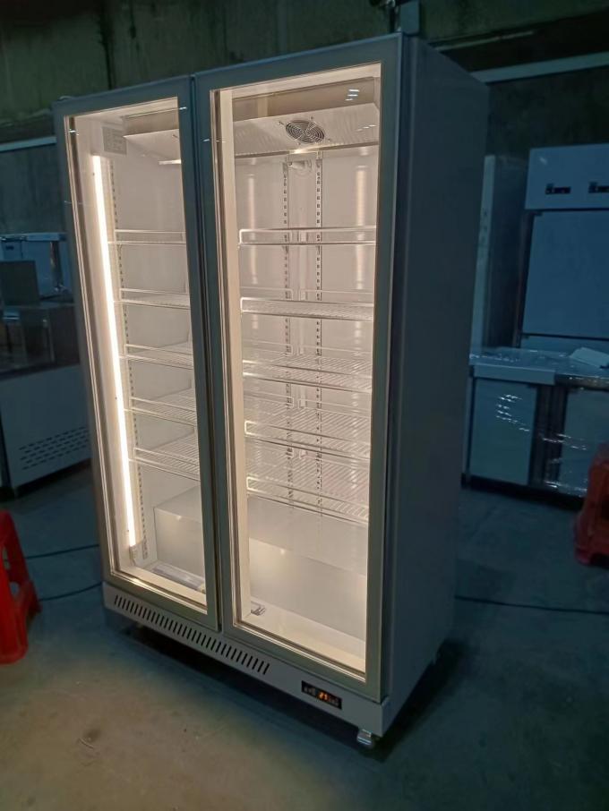 Chiller de porte en verre commercial de 1000L avec réfrigérant R290 1