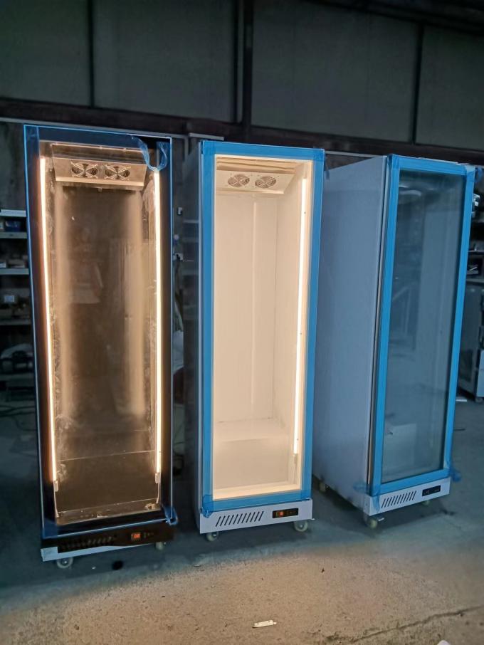 R290 réfrigérateur vertical à porte unique, réfrigérateur commercial à affichage de boissons 3