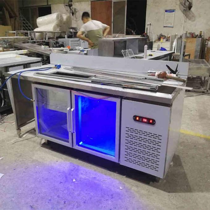 congélateur de réfrigérateur commercial d'acier inoxydable de 450L 60Hz 2