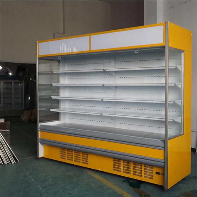 Réfrigérateur ouvert d'étalage de Fan Cooling 870L de contrôleur de Digital 2