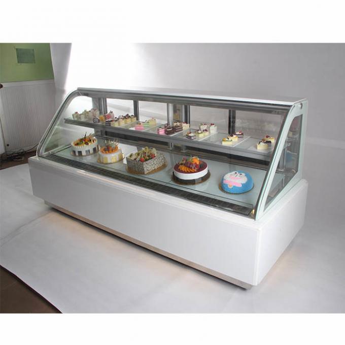 L'appartement rayonne le réfrigérateur commercial d'affichage de boulangerie des équipements 1.8m de la boulangerie 900W 0