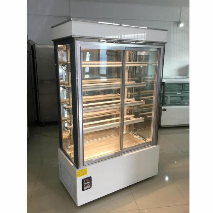 Fan refroidissant le réfrigérateur d'affichage de boulangerie de la rangée 1090W 5 0