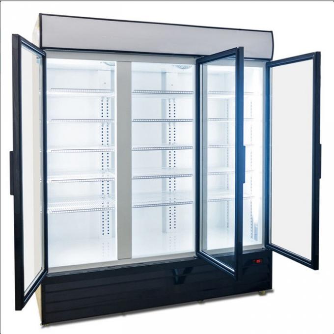 réfrigérateur en verre de porte du refroidisseur 220V 50Hz 3 en verre de bouteille de porte de la CE de 600W R134A 0