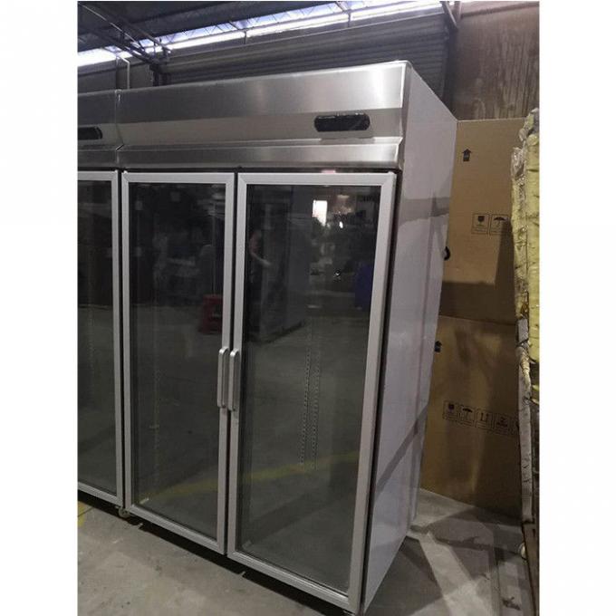 Réfrigérateur droit de porte à deux battants du système 360W solides solubles de circulation d'air 1